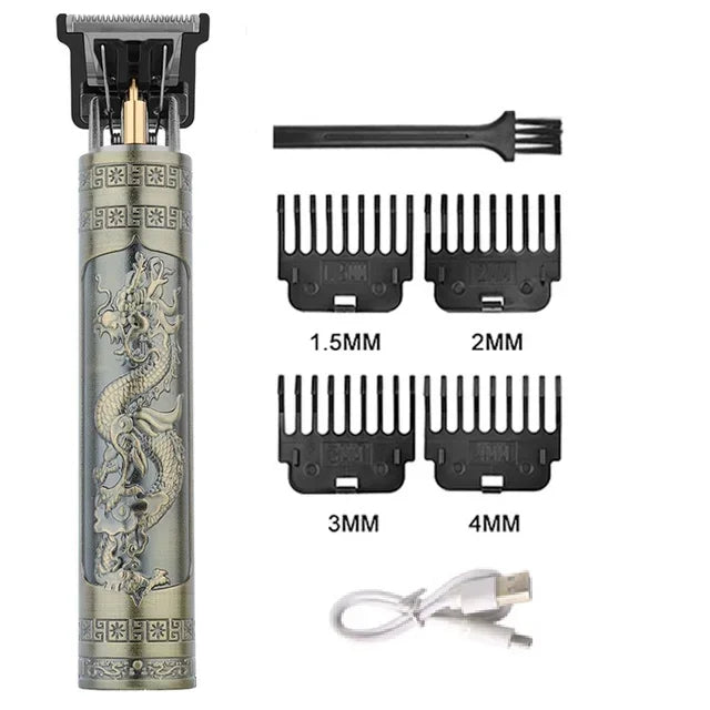 Portable Hair Cutting Machine T9 Vintage Hair Clipper USB Fast Charging Shaver Barber Cordless Hair Trimmer For Men's Barbe