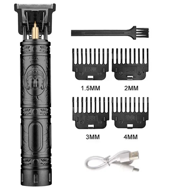 Portable Hair Cutting Machine T9 Vintage Hair Clipper USB Fast Charging Shaver Barber Cordless Hair Trimmer For Men's Barbe