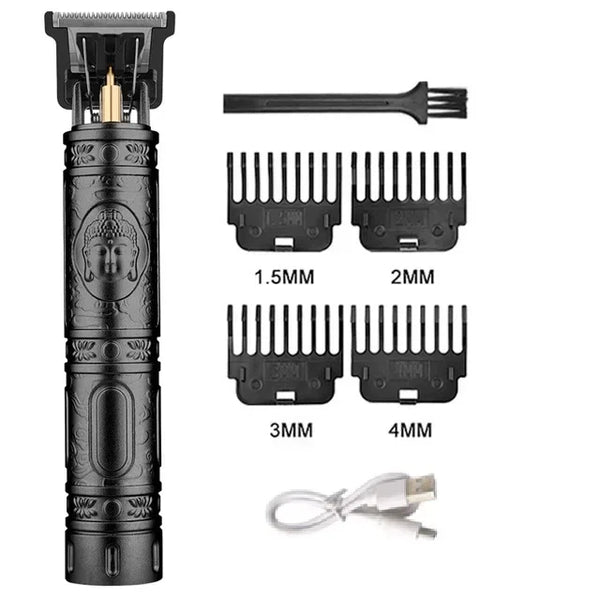 Portable Hair Cutting Machine T9 Vintage Hair Clipper USB Fast Charging Shaver Barber Cordless Hair Trimmer For Men's Barbe