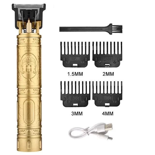 Portable Hair Cutting Machine T9 Vintage Hair Clipper USB Fast Charging Shaver Barber Cordless Hair Trimmer For Men's Barbe